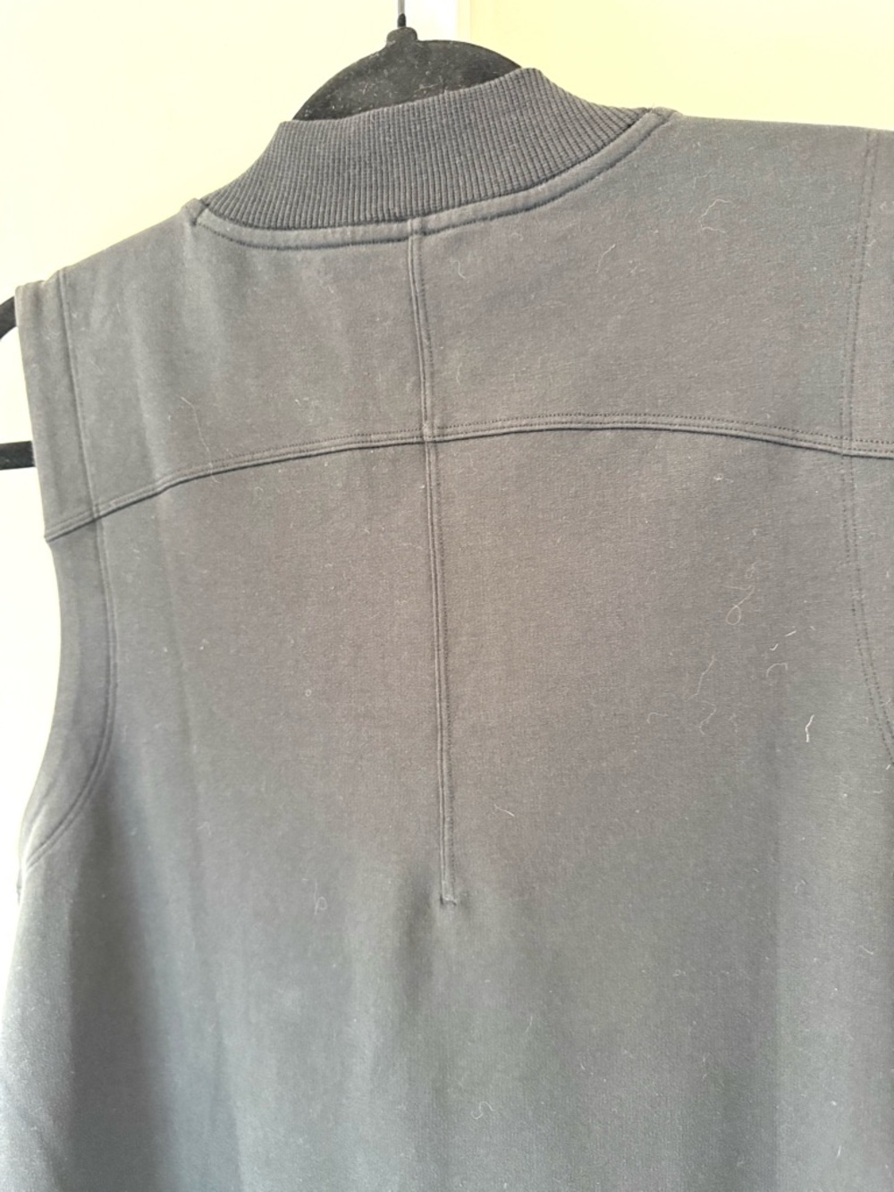 Lululemon Black Mock Neck Shift Dress Sleeveless French Terry Pockets 6 NWT - Picture 9 of 12